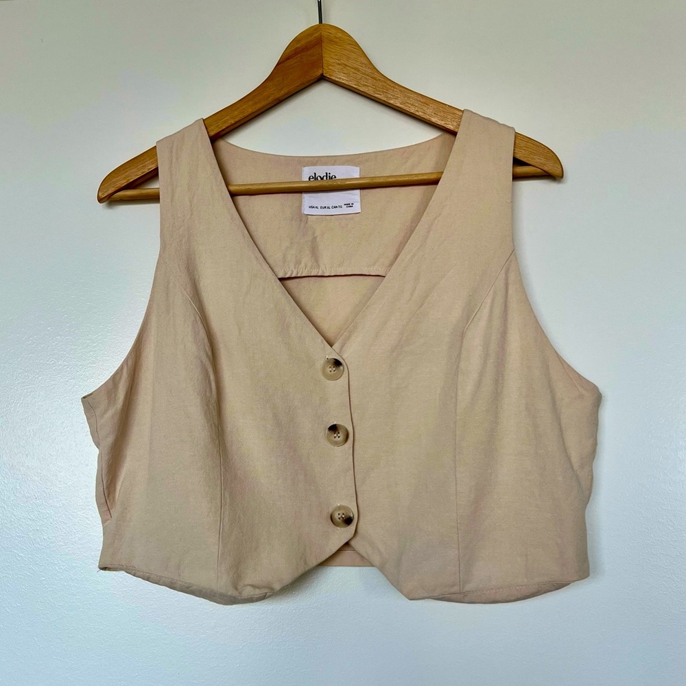 Elodie Beige Vest, size XL